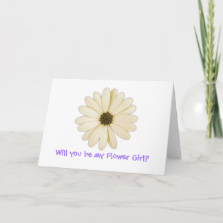 "¿Quieres ser mi Dama de Flores?" Tarjetas de Feli