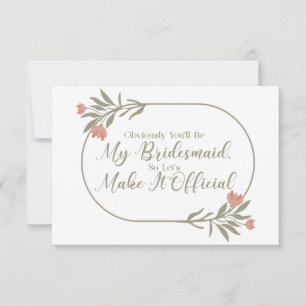 ¿Quieres ser mi dama de honor Invitación