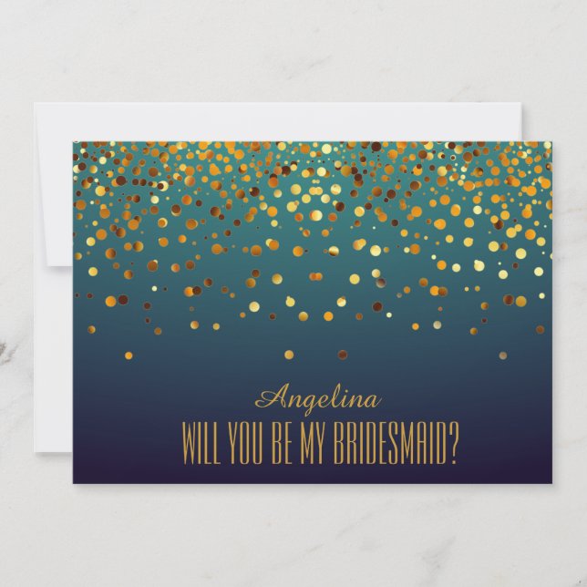 ¿Quieres ser mi dama de honor? invitación (Anverso)