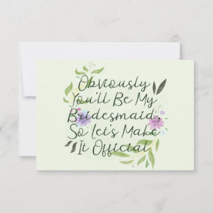 ¿Quieres Ser Mi Dama de Honor Invitación