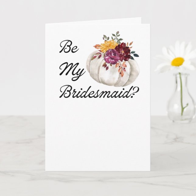 ¿Quieres ser mi dama de honor? Invitación Propuest (Planta pequeña)
