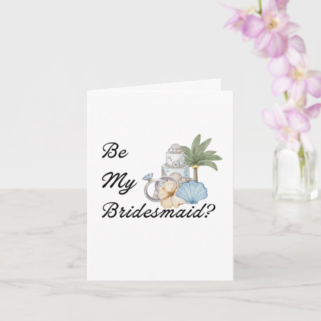 ¿Quieres ser mi dama de honor? Invitación Propuest (Orquídea)