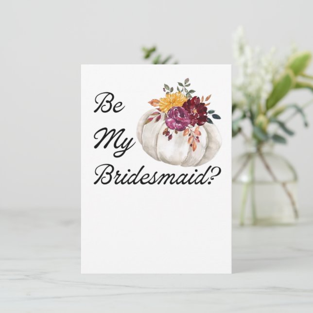 ¿Quieres ser mi dama de honor? Invitación Propuest (Anverso de pie)