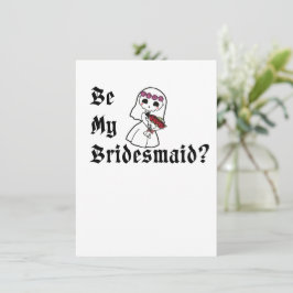 ¿Quieres ser mi dama de honor? Tarjeta de propuest