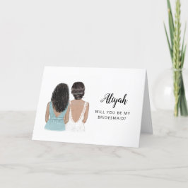 ¿Quieres ser mi dama de honor tarjeta de propuesta