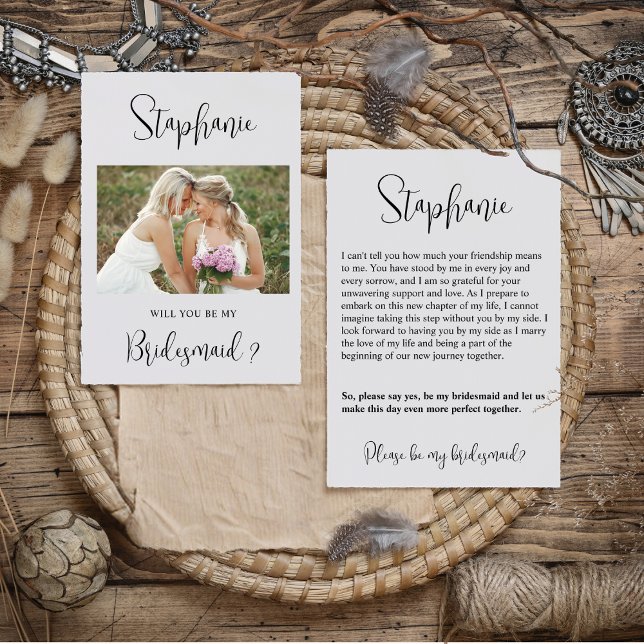 ¿Quieres Ser Mi Dama de Honor Tarjeta de Propuesta (Subido por el creador)