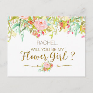 ¿Quieres ser mi dama de honor - Tarjeta para dama