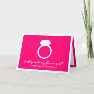 ¿Quieres ser mi niña de las flores? Tarjeta de ani