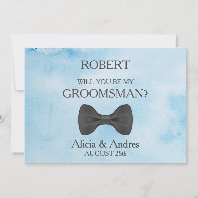¿Quieres ser mi padrino de bodas? Invitación (Anverso)