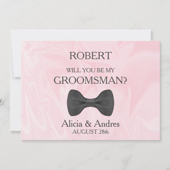 ¿Quieres ser mi padrino? Invitación (Anverso)