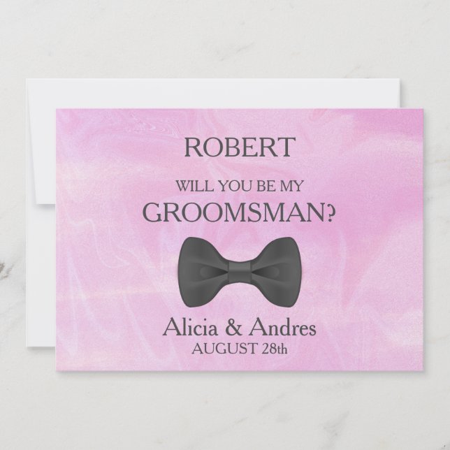 ¿Quieres ser mi padrino? Invitación (Anverso)