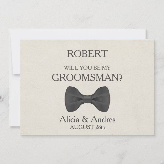 ¿Quieres ser mi padrino? Invitación (Anverso)