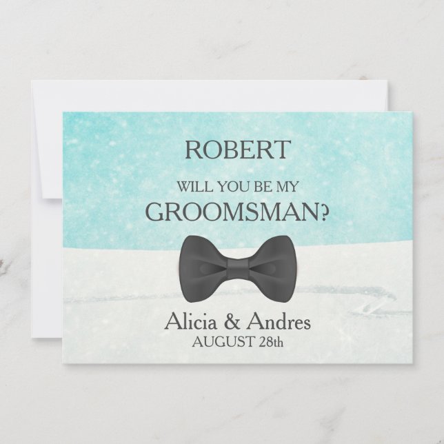 ¿Quieres ser mi padrino? Invitación (Anverso)