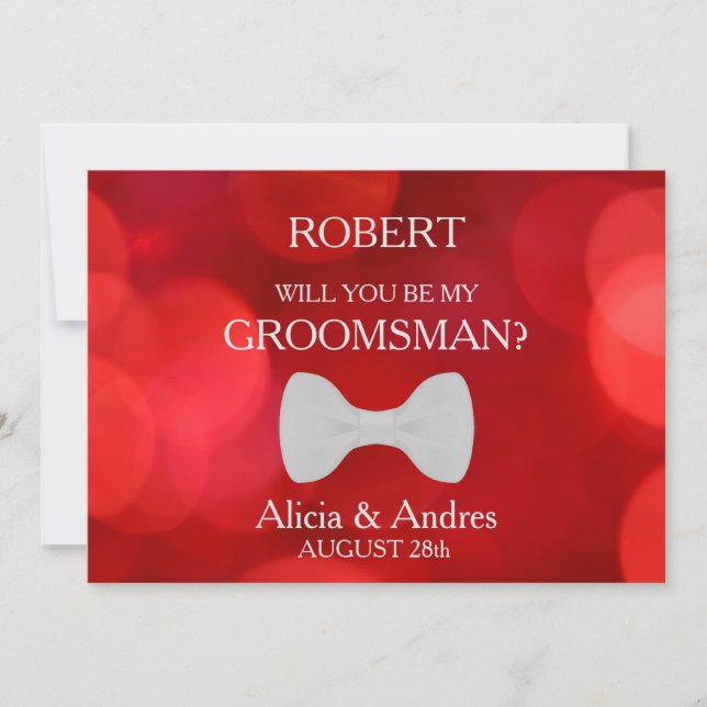 ¿Quieres ser mi padrino? Invitación (Anverso)