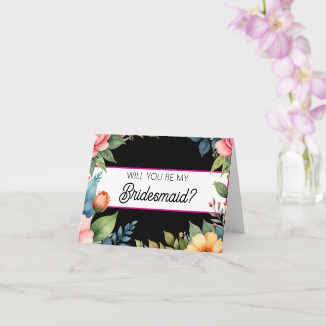 ¿Quieres ser mi tarjeta de propuesta de dama de ho (Orquídea)