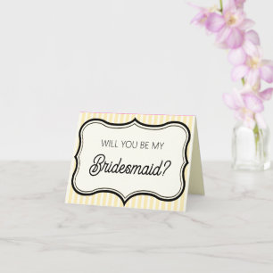 ¿Quieres ser mi tarjeta de propuesta de dama de ho