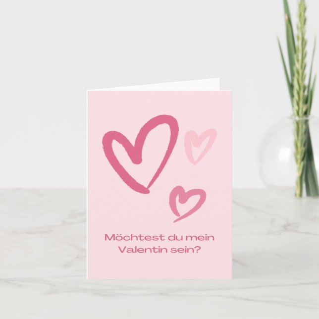 ¿Quieres ser mi Valentín?, Tarjeta del día de San  (Anverso)