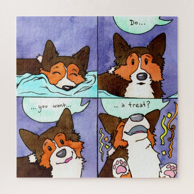 "¿Quieres Un Trato?" Cómico gracioso rompecabezas (Vertical)