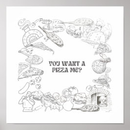 ¿Quieres una pizza yo? Arte mural
