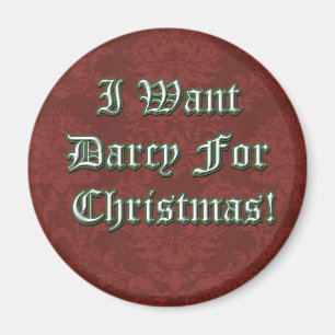 Quiero a Darcy para el imán del navidad