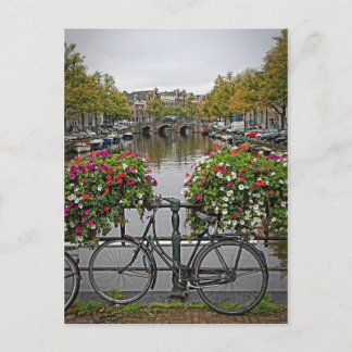 Quiero andar en bicicleta en Ámsterdam - postal