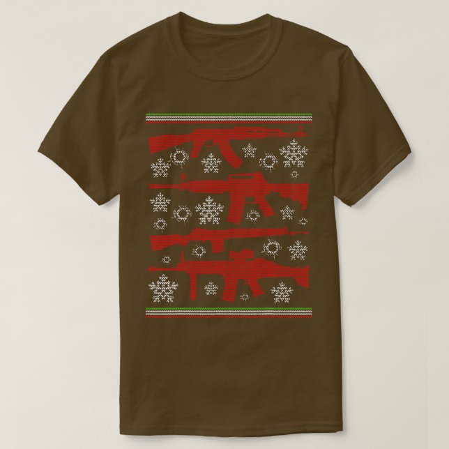 Quiero Armas Para Navidades Navidades Feo Sweater (Diseño del anverso)