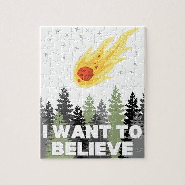 Quiero creer el rompecabezas de los asteroides (Vertical)