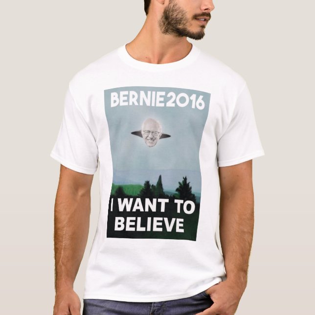 Quiero creer en la camiseta de Bernie (Anverso)