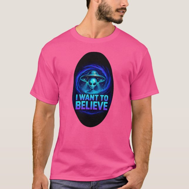 Quiero creer la camiseta de Vortex UFO Alien (Anverso)