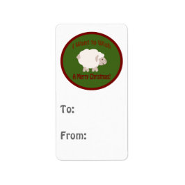 Quiero desearnos una alegre etiqueta de Navidad