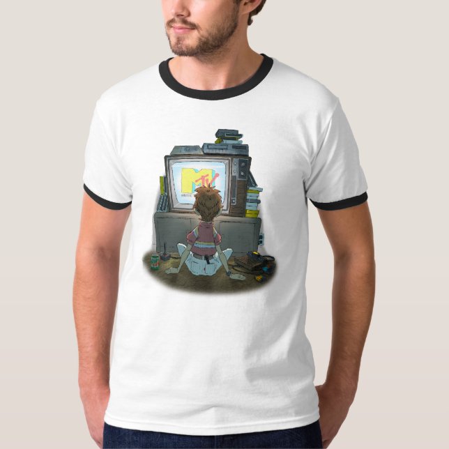“Quiero Mi Mtv” Camiseta Masculina (Anverso)