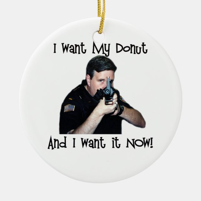 Quiero Mi Ornamento De Donut (Frente)