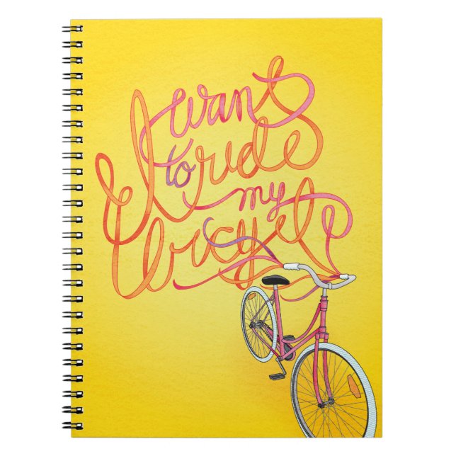 Quiero montar mi bicicleta - cuaderno (Frente)