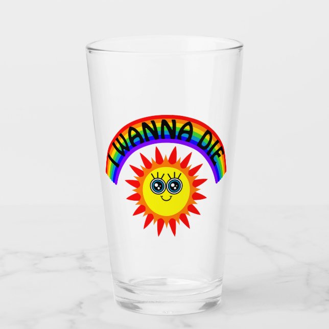 Quiero morir - Sol sonriente arcoiris (Anverso)