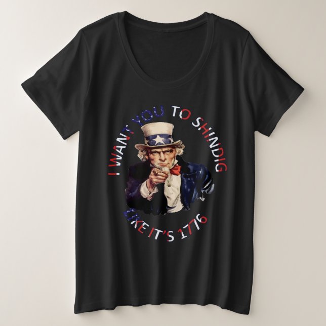 Quiero que te diviertas como si fuera 1776 (Anverso del diseño)