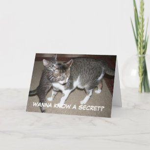 Quiero saber un secreto - tarjeta del día de la ma