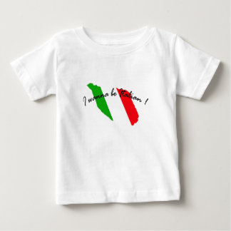 Quiero ser camisa italiana del bebé