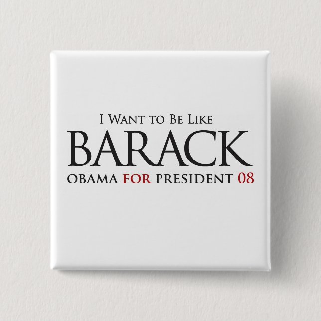 Quiero Ser Como Barack - Botón (Anverso)