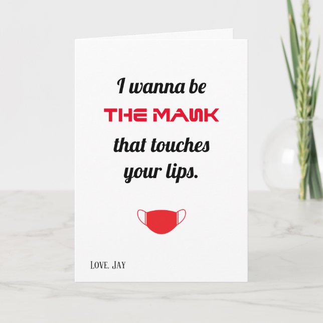 Quiero ser la máscara que toca tu tarjeta de labio (Anverso)