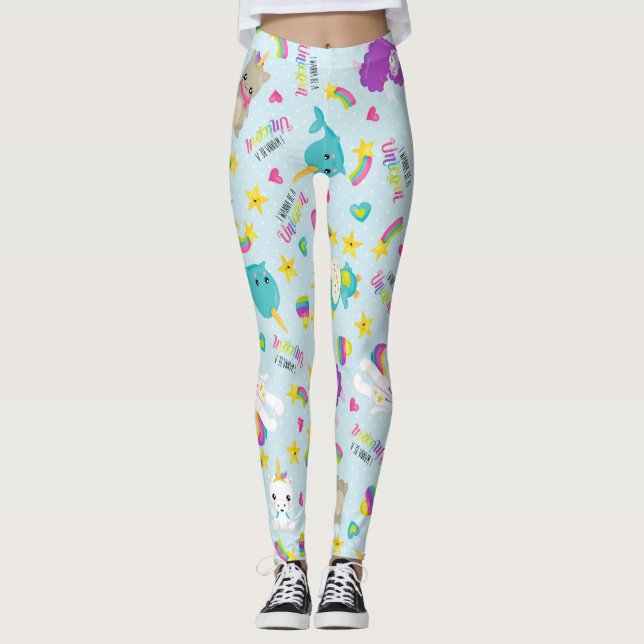Quiero ser un leggings unicornio (Anverso)