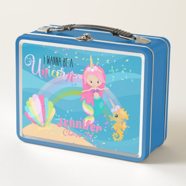 Quiero Ser Una Sirenita De Oro Rosa De Unicornio (Anverso)