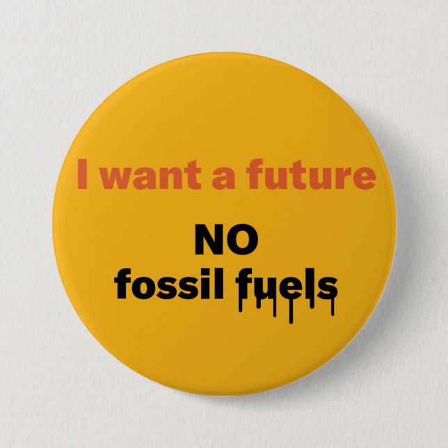 Quiero un futuro, NO un botón de combustibles fósi (Anverso)