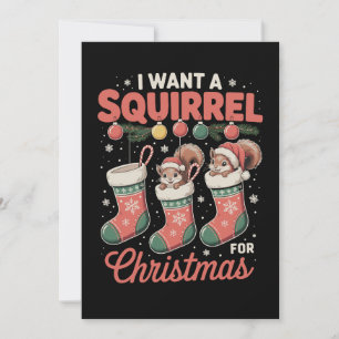 Quiero una ardilla para Navidad Santa Navidad