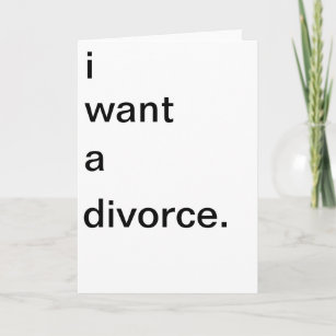 quiero una tarjeta de felicitación de divorcio