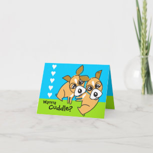 Quiero una tarjeta de San Valentín de Doggie