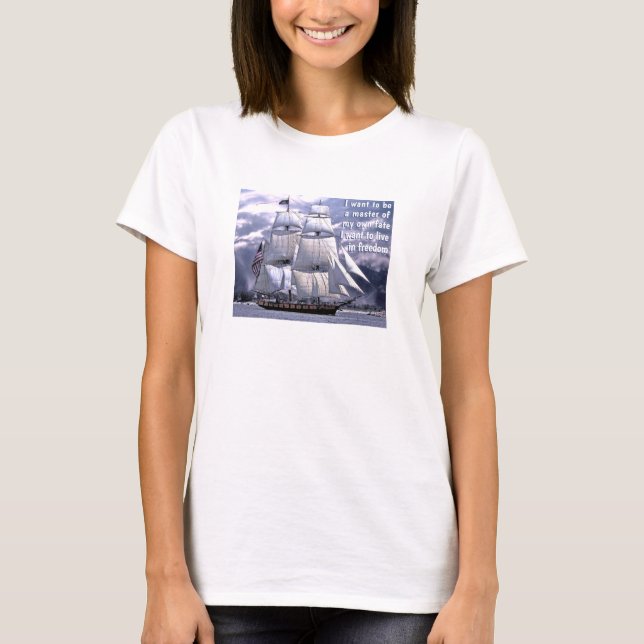 Quiero vivir en libertad (ligero) camiseta (Anverso)