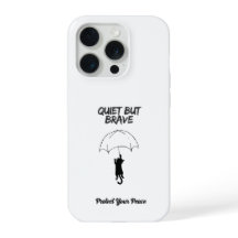 Quiet But Brave – Funda de iPhone para Gato con Te