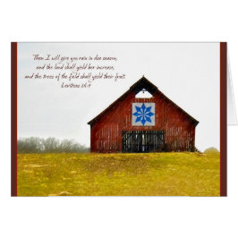 Quilt Barn daré la tarjeta de nota de Parakaleo de