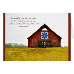 Quilt Barn daré la tarjeta de nota de Parakaleo de