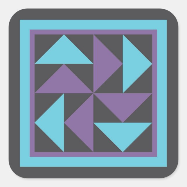 Quilt Pegatinas - El rompecabezas de los holandese (Anverso)